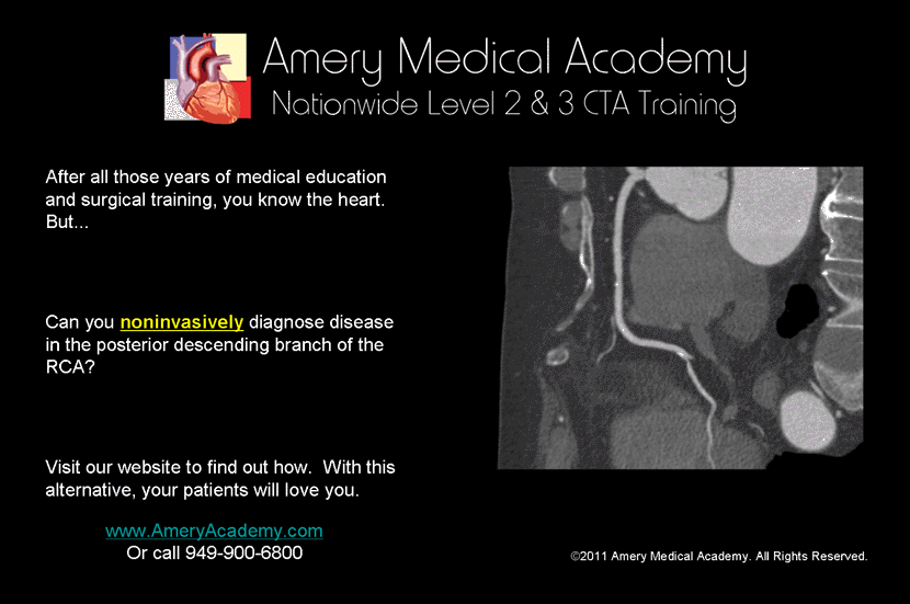 Amery Medical Academy Advertisement Philips Cardiac CTA Training Courses Level 2, Philips Level 3 Cardiac CT Training, Matthew Budoff, Johns Hopkins cardiac cta certification, CTA Academy, cta training courses, Dr. Matthew J. Budoff MD, Dr. John A. Rumberger MD, SCCT, CTA, MRI, CCTA, PVCTA, cardiac cta, Cardiac CTA Level 2 Training, Cardiac CTA Training, cbcct, cardiologists, cardiology, radiology, radiologists, Dr. Matthew J. Budoff MD, Budoff, UCLA, Harbor UCLA, American College of Cardiology, ACC, ACR, nuclear cardiology, nuclear medicine, American Heart Association, AHA, ASNC, American Society of Nuclear Cardiologists, Dr. George M. Hedayat MD, Hedayat, cardiologist training, medical imaging, Mike Allen, Michael Allen